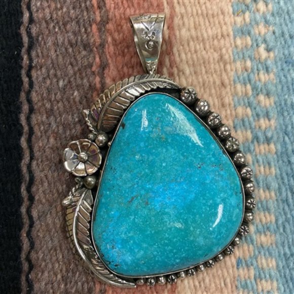 Emerald Valley Turquoise Pendant #3450 - Picture 2 of 3